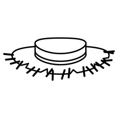 farmer hat isolated icon vector illustration design