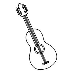 guitar instrument isolated icon vector illustration design