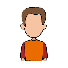 portrait man male character profile avatar people vector illustration