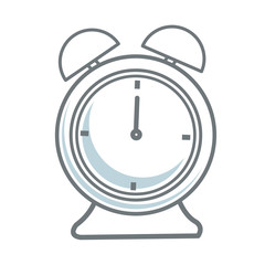 alarm clock time alert hour icon vector illustration