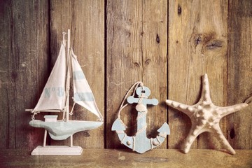 Grußkarte - Maritim - Segelboot