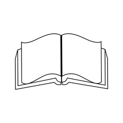 open book literature encyclopedia learn vector illustration