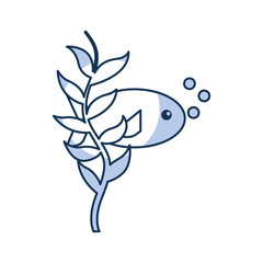 sea fish swiming icon vector illustration design