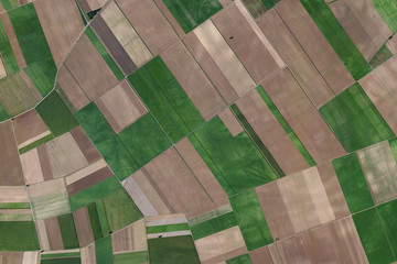 Luftbild Felder Landwirtschaft Agrarfläche Acker