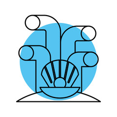 Sea shell isolated icon vector illustration design