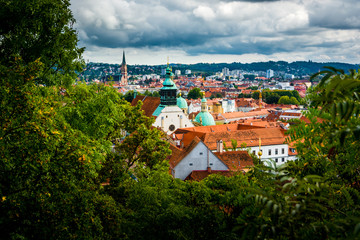 Panorama of Graz city in Austria