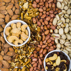 Background of nuts