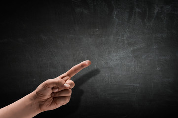 Fototapeta premium Showing choosing gesture .