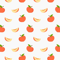 peach and peach slice pattern vector design