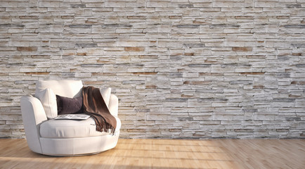 Obraz na płótnie Canvas Modern living room. 3D rendering