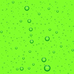green bubbles water drop realistic background