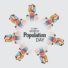 Fototapeta premium World Population Day.