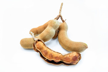 Fototapeta premium Tamarind, isolated on a white background