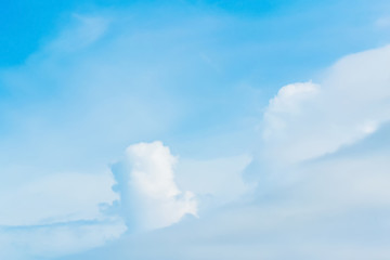Air clouds in the blue sky.