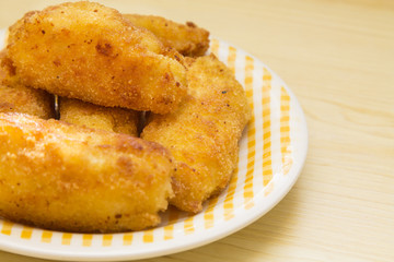 croquettes filled with meat.