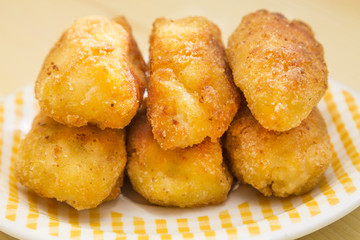 croquettes filled with meat.