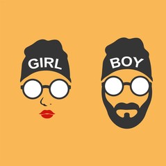 Girl and boy
