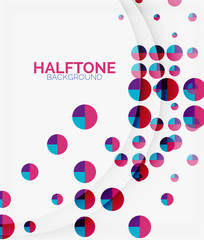 Halftone color texture background