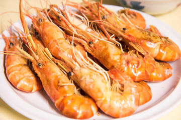 Grilled shrimps
