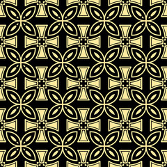 Seamless vintage wallpaper pattern. Ornamental decorative background. Vector template can be used for design of wallpaper, fabric, oilcloth, textile, wrapping paper and other design