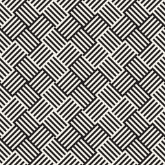Abstract geometric pattern with stripes, lines. Seamless vector ackground. Black and white lattice texture.