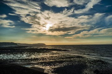 North Somerset and Devon coast - view from Watchet.