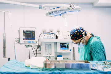 Surgeon Operating in the Hospital.