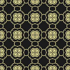 Seamless vintage wallpaper pattern. Ornamental decorative background. Vector template can be used for design of wallpaper, fabric, oilcloth, textile, wrapping paper and other design