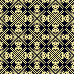 Seamless vintage wallpaper pattern. Ornamental decorative background. Vector template can be used for design of wallpaper, fabric, oilcloth, textile, wrapping paper and other design