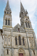 Fototapeta premium Eglise de la Sainte Trinité. Machecoul, Loire atlantique. Pays de Loire