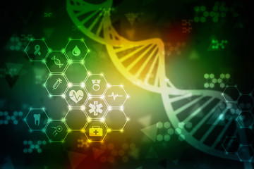dna structure, abstract background