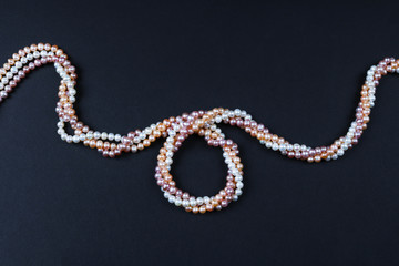 Multicolored pearls