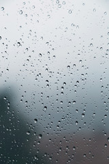 Window with raindrops