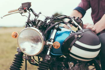 Fototapeta premium Retro motorcycle detail