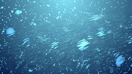 blue ripple water refraction balls abstracts background