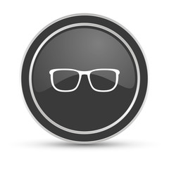 Schwarzer Button - Brille