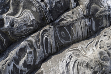 海辺の岩の模様