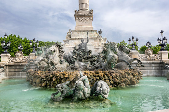 Place des Quinconces in city of Bordeaux