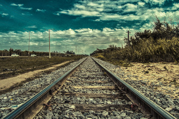 Obraz premium Train road