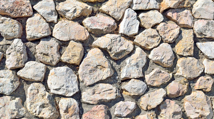 Stone wall from a natural stone background