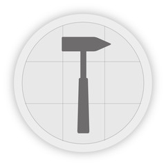 Icon Schaltfläche - Hammer