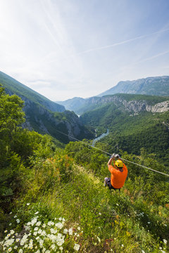 Canyon of Cetina River near Omis, Croatia