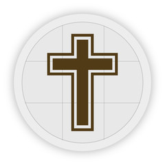 Obraz premium Icon Schaltfläche - Kreuz -