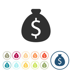 Runde Schaltflächen - Geld - Finanzen - Dollar