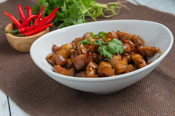 Sweet Pork Condiment (Thai name is muu waan)