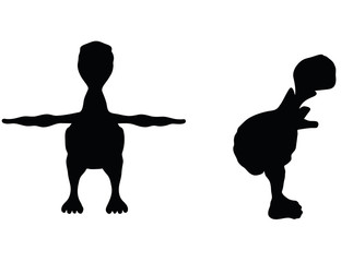 illustration of turtle, tortoise silhouette