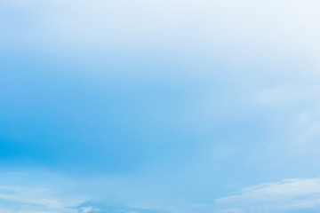 Blue backdrop in the air