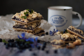 печенье с черникой