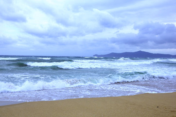 blue sea in north of morocco