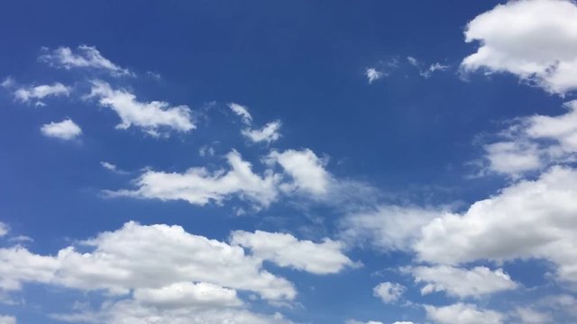 Timelapes. Clouds moving in the sky